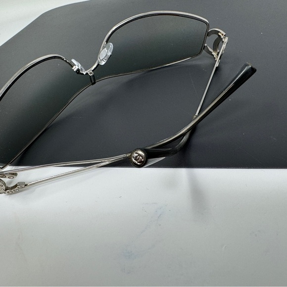 Chanel RARE 4072 Shield Crystal Studded CC Vintage Y2K Sunglasses - Picture 14 of 16